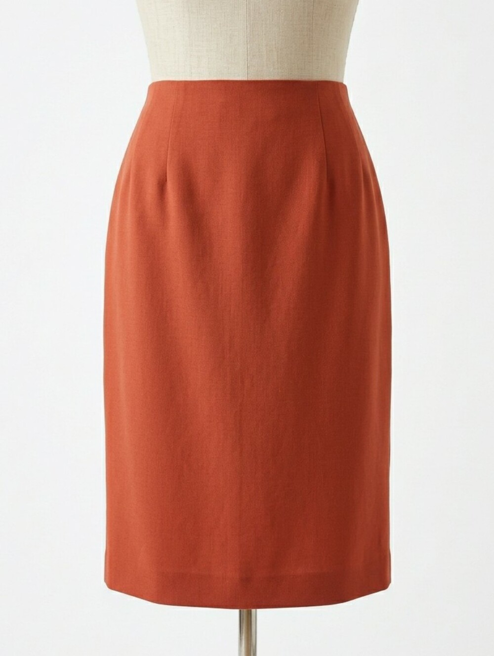 Vintage Chadwick’s Tailored Pencil Skirt Cinnamon Rust Orange Size 6